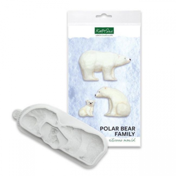 Silicone Mould - Polar Bear Family